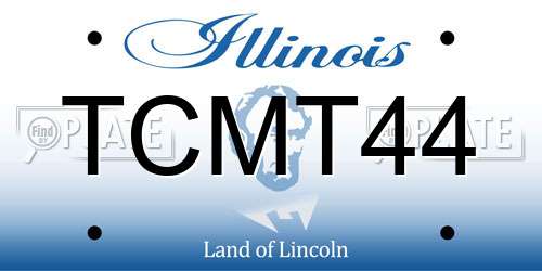 TCMT44 Illinois License Plate