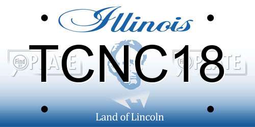 TCNC18 Illinois License Plate