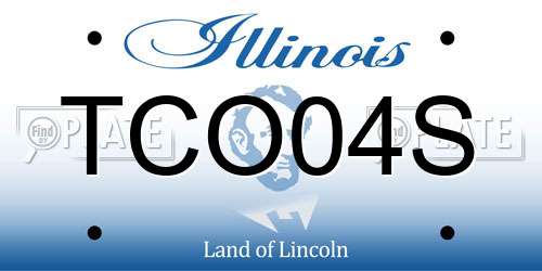 TCO04S Illinois License Plate