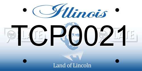 TCP0021 Illinois License Plate