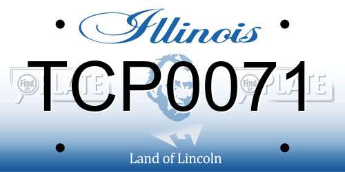 TCP0071 Illinois License Plate