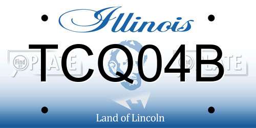TCQ04B Illinois License Plate
