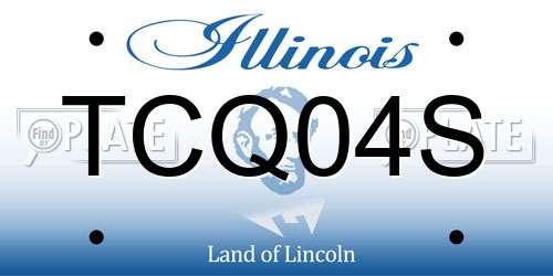 TCQ04S Illinois License Plate