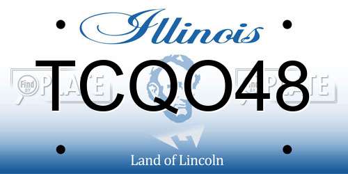 TCQO48 Illinois License Plate