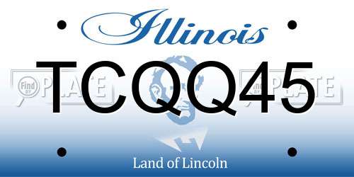 TCQQ45 Illinois License Plate