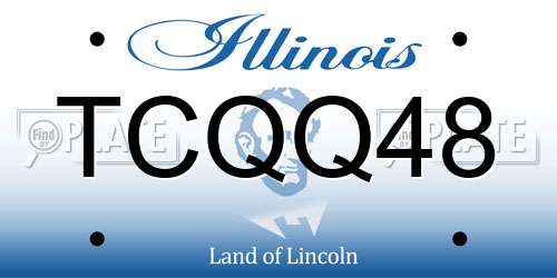 TCQQ48 Illinois License Plate