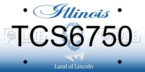 TCS6750 Illinois License Plate