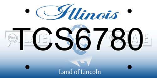 TCS6780 Illinois License Plate