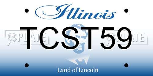 TCST59 Illinois License Plate