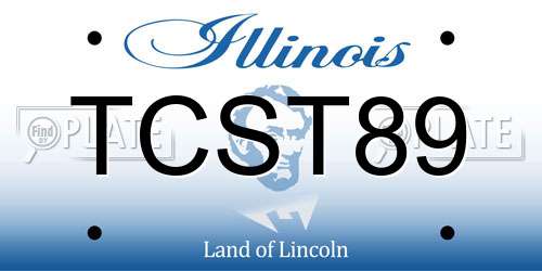 TCST89 Illinois License Plate