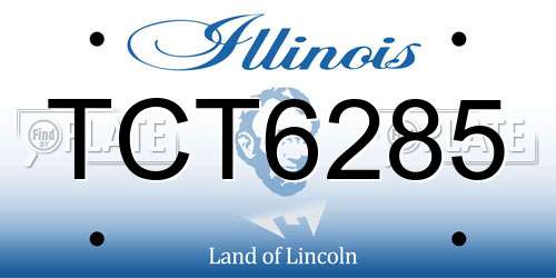 TCT6285 Illinois License Plate