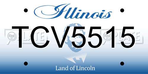 TCV5515 Illinois License Plate