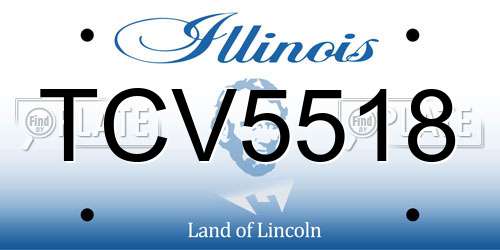 TCV5518 Illinois License Plate
