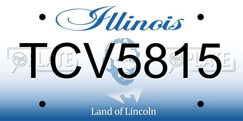 TCV5815 Illinois License Plate
