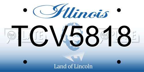 TCV5818 Illinois License Plate