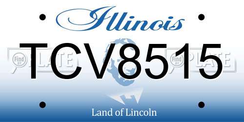 TCV8515 Illinois License Plate