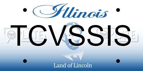 TCVSSIS Illinois License Plate