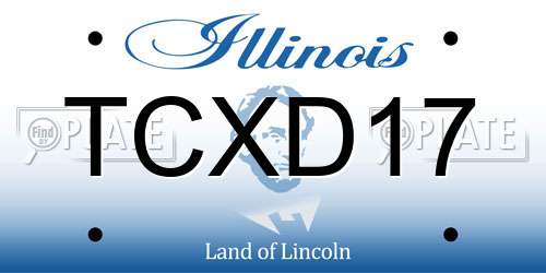 TCXD17 Illinois License Plate