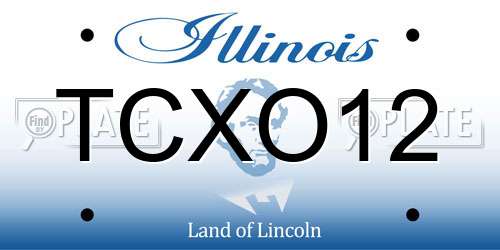 TCXO12 Illinois License Plate