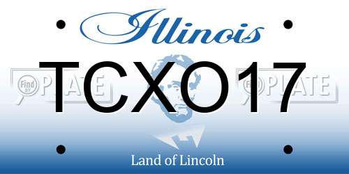TCXO17 Illinois License Plate