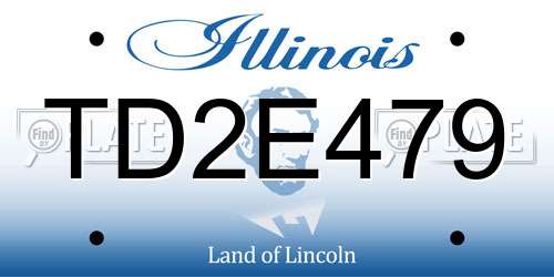 TD2E479 Illinois License Plate
