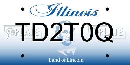 TD2T0Q Illinois License Plate
