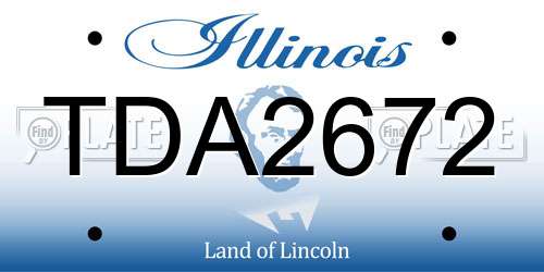 TDA2672 Illinois License Plate