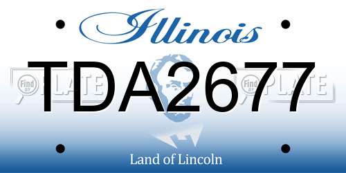 TDA2677 Illinois License Plate