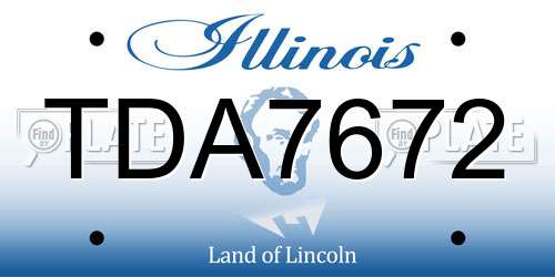 TDA7672 Illinois License Plate