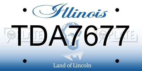 TDA7677 Illinois License Plate