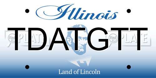 TDATGTT Illinois License Plate