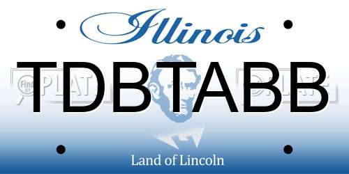 TDBTABB Illinois License Plate