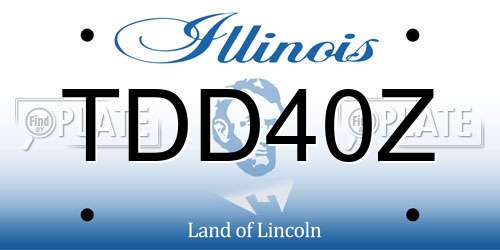 TDD40Z Illinois License Plate