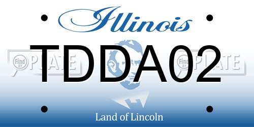 TDDA02 Illinois License Plate