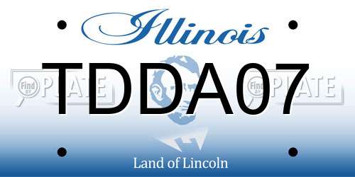 TDDA07 Illinois License Plate