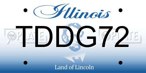 TDDG72 Illinois License Plate