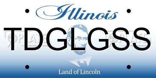 TDGLGSS Illinois License Plate
