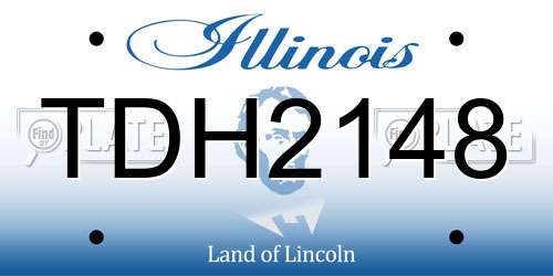TDH2148 Illinois License Plate