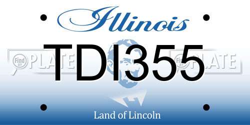 TDI355 Illinois License Plate