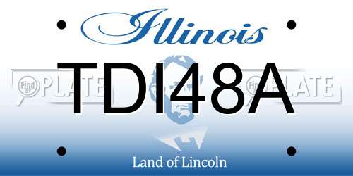 TDI48A Illinois License Plate