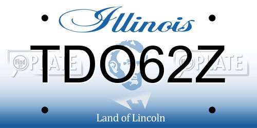 TDO62Z Illinois License Plate