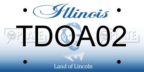 TDOA02 Illinois License Plate