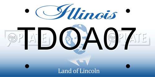 TDOA07 Illinois License Plate