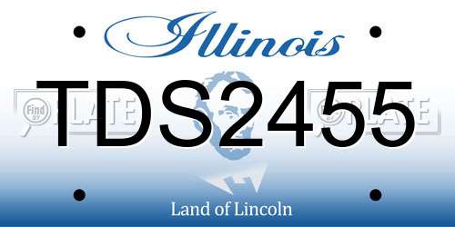 TDS2455 Illinois License Plate