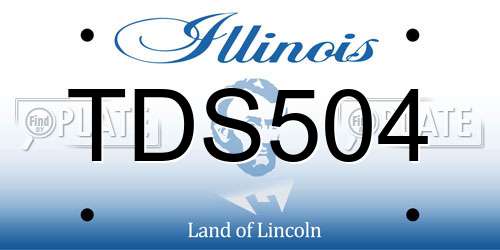 TDS504 Illinois License Plate
