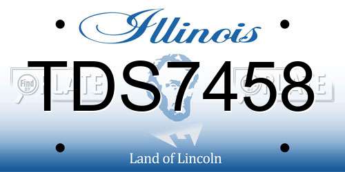 TDS7458 Illinois License Plate