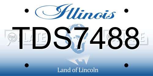 TDS7488 Illinois License Plate