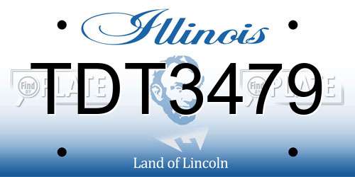 TDT3479 Illinois License Plate