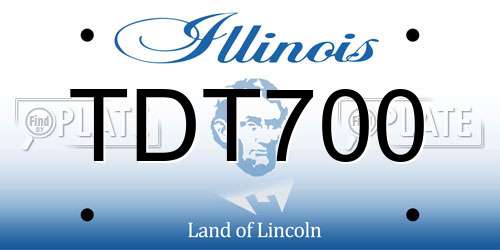 TDT700 Illinois License Plate