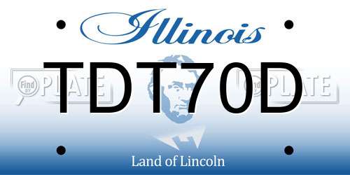 TDT70D Illinois License Plate